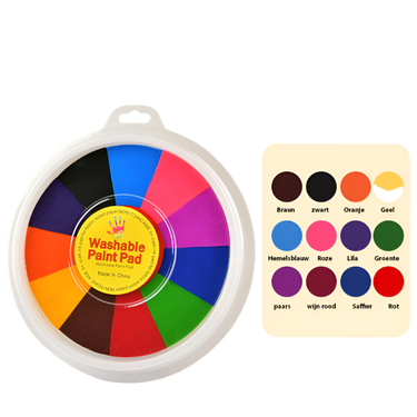 Set de pintura con sello de dedo | Estimula la creatividad y la diversión de juego - Almohadilla de tinta para niños